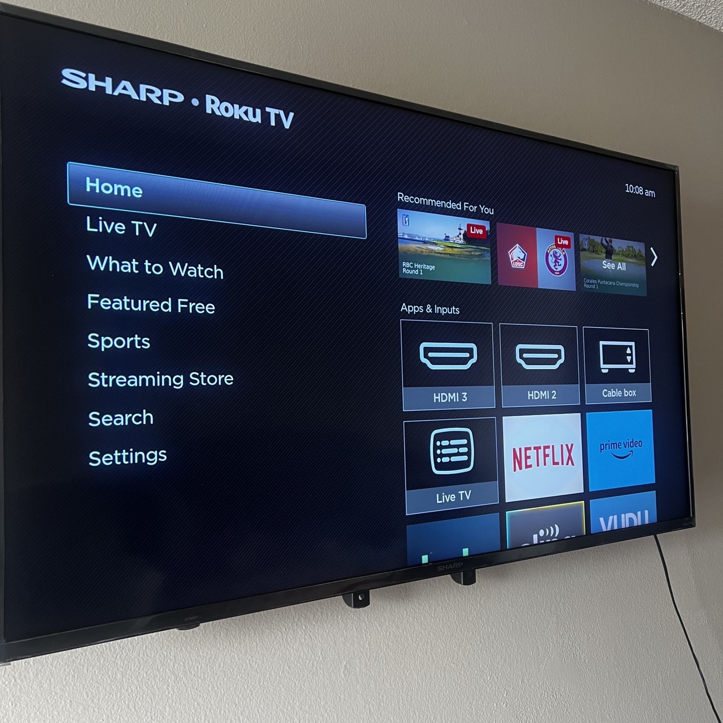 50 Inch Roku TV With Mount