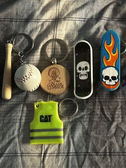 Random Keychains And Wrist Bands 