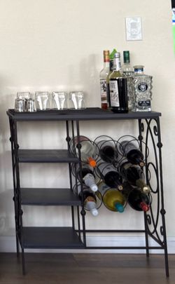 Industrial Metal & wood , Bar Cabinets / Liquor Bars .