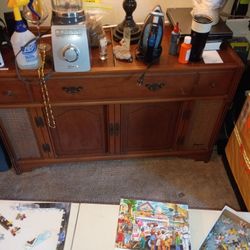 Cabinet With Record Player 