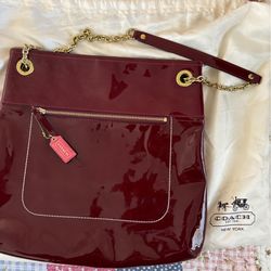 Burgundy Coach Purse