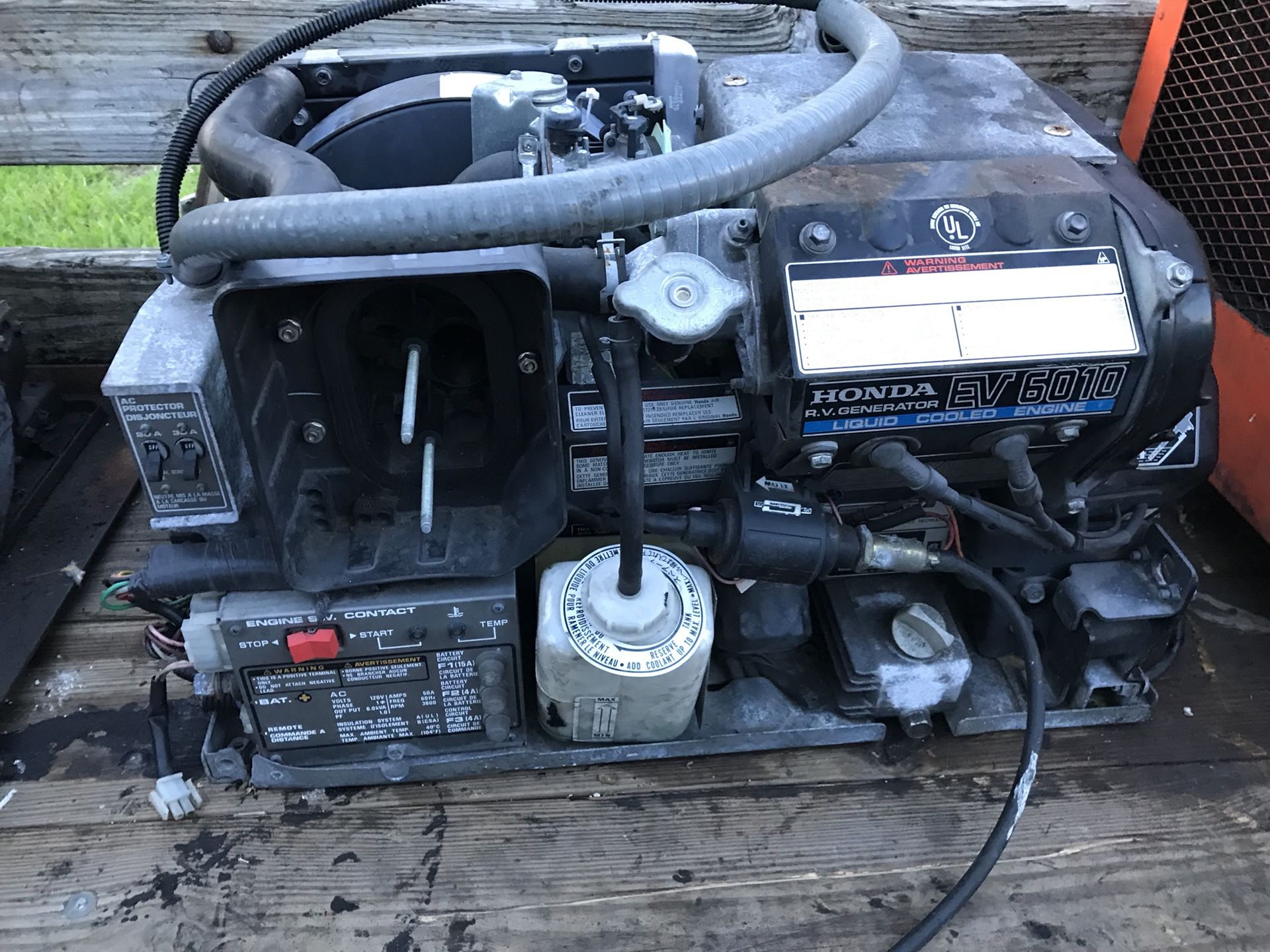 HONDA EV6010 RV GENERATOR 6 Kw GASOLINE