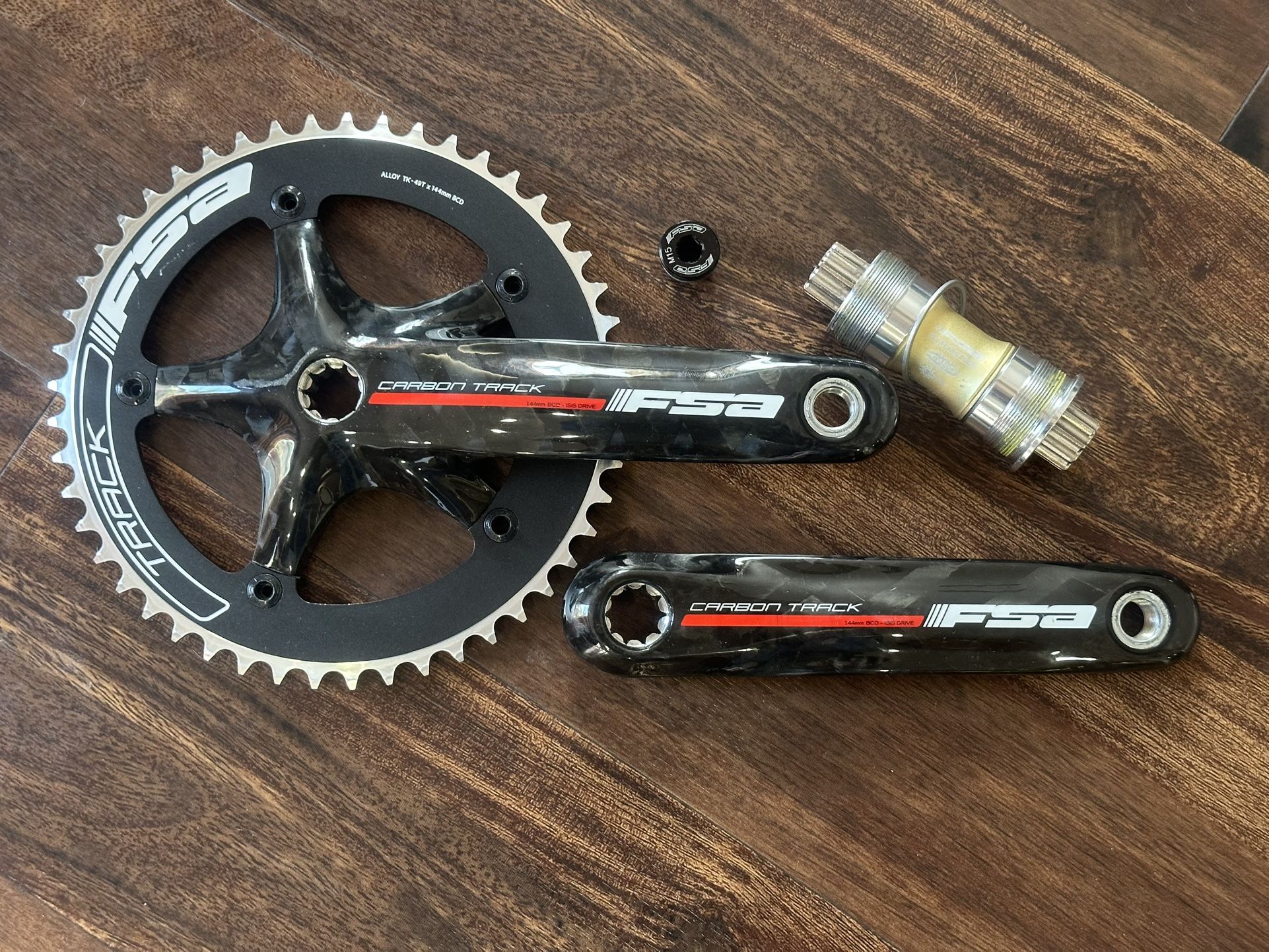 FSA Carbon Track crankset 