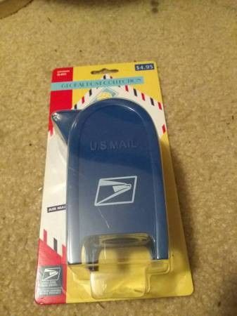 🚩 COLLECTIBLE Postage Stamp Roll Holder MAILBOX COIN BANK