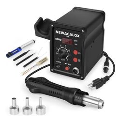 NEWACALOX Hot Air Rework Station 500°C Soldering Station