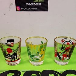 A Trio Of Vintage SHOT Glasses 