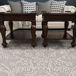 Set Of 2 Living Room End Tables, Side Tables
