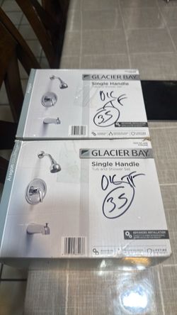 GLACIER BAY CHROME TUB N SHOWER SET NEW