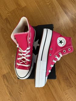 New Womens Converse Sz 7 Shoes Ctas Platform 