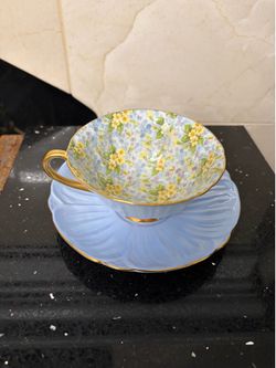 Shelley Bone China Primrose Chintz Tea Cup & Saucer