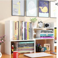 Desktop Bookshelf - White