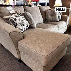 🍄 Abney Sofa Chaise Sleeper & Loveseat | sectional | Ottoman | Couch | Sofa | Sleeper| Living Room Furniture| Garden Furniture | Patio Furniture