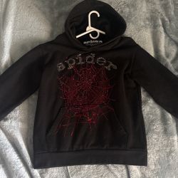 SP5DER HOODIE OG RHINESTONE