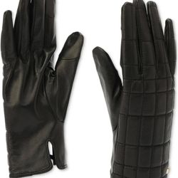 MICHAEL  Kors MKWomen's Quilted Leather Tech Gloves 4