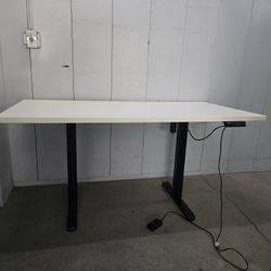 Single Motor Electric Sit And Stand Ergonomic Desk 