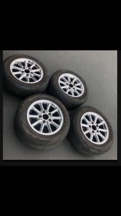 4 —— 195/65r15 5x120 5x4.72 Stock Bmw 328 330 Chrome Wheels Rims Tires!!!!!!!!!!!!!!!