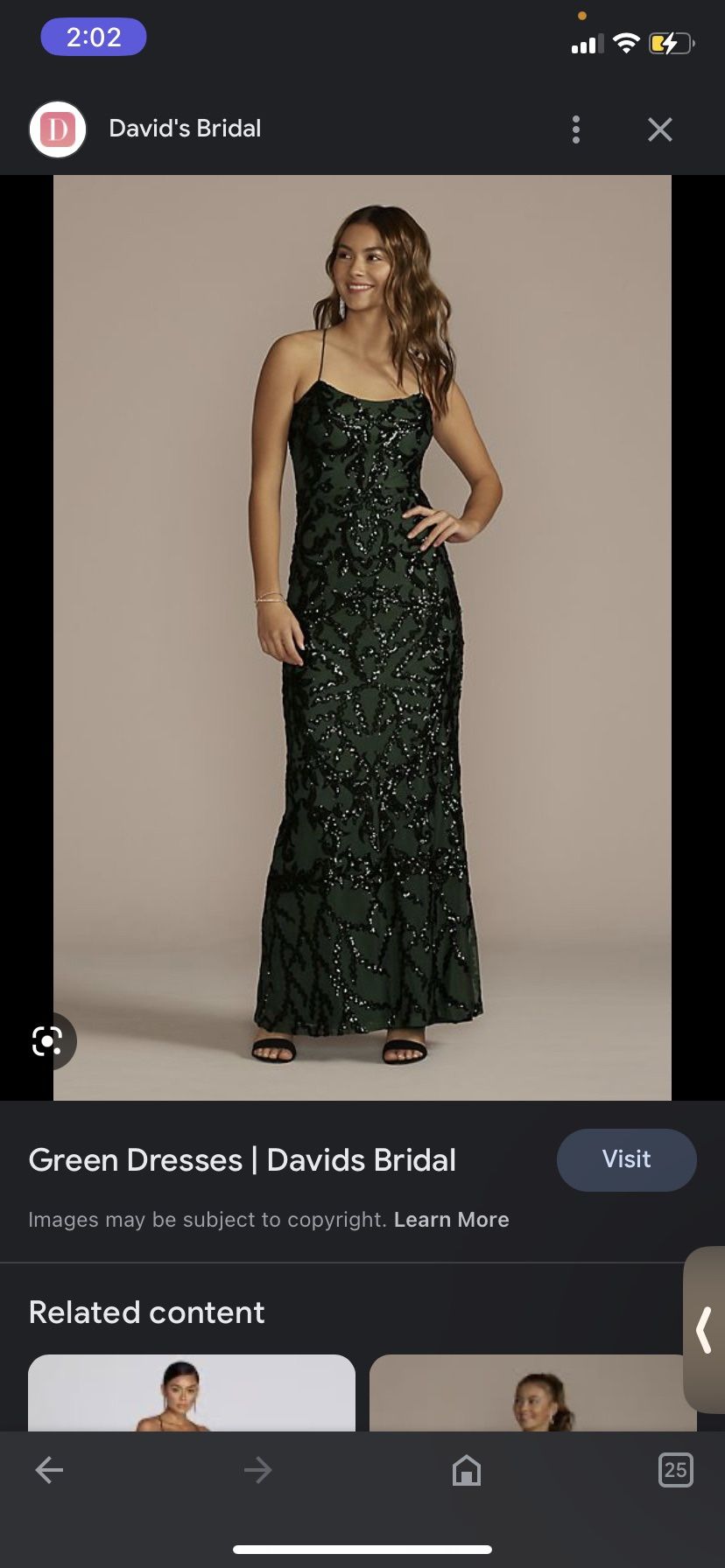 Green Sequin Prom Dress 