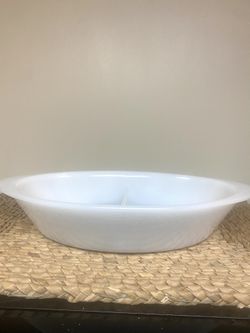 Glass Bake White Dish