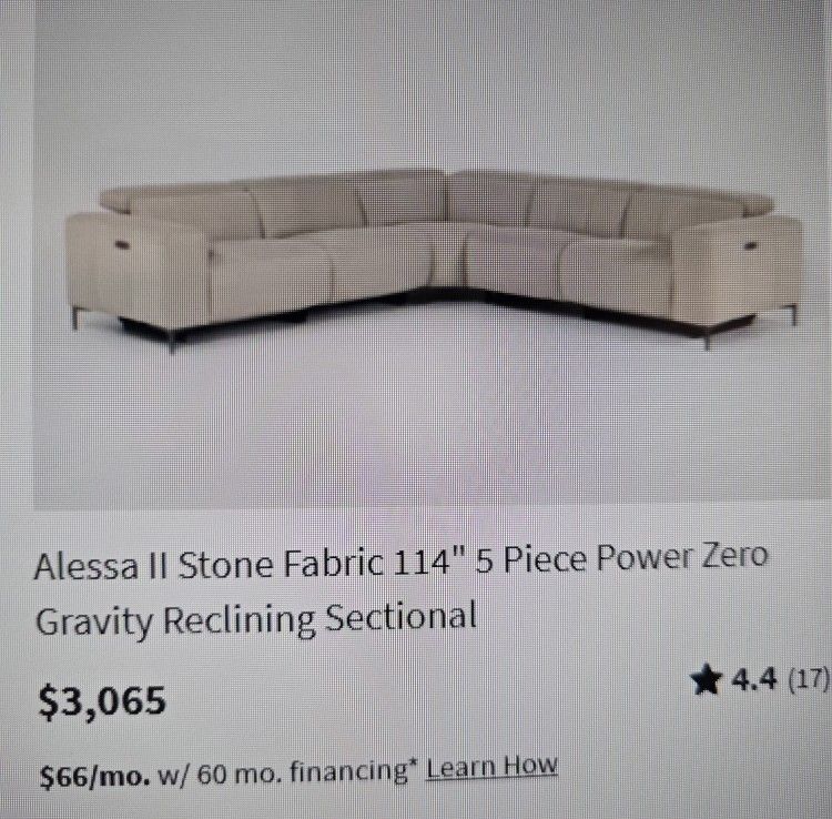 Leather ALESSA RECYCLING SOFA 