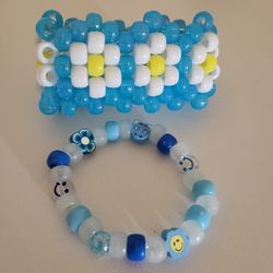Kandi Flower Cuff Friendship Bracelets