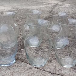 Glass Vases (10) *20.00 Firm for all* Home Decor Decoration Wedding Floral Display