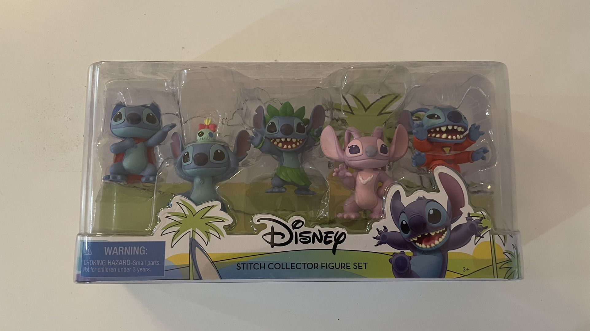 Disney Stitch 5 Figure Collector Set 3 Inch Action Figures, Superhero, Scrump, +