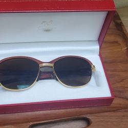 Lot Of 4 Vantage Early Productions Cartier Sunglasses Eyeglasses Frames W/case