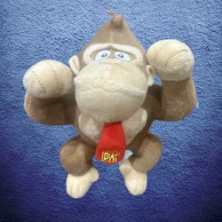 Nintendo Mario bros Donkey Kong plush 8”. Stuffed animal.
