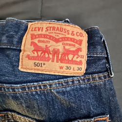Levi 501 30x30 Jeans Straight 