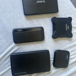 Portable SSD Bundle – 3TB Total (Crucial, Orico, Insignia, ADATA)