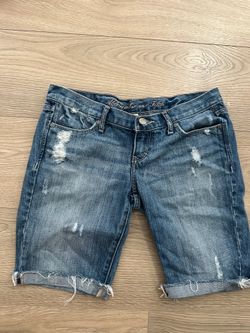 Abercrombie & Fitch blue denim shorts