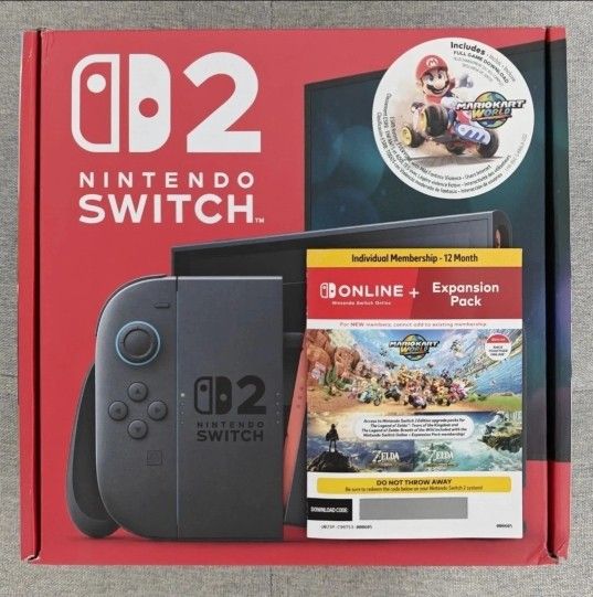 Nintendo Switch 2 + Mario Kart World Bundle + 12 Month NSO - CostcoI