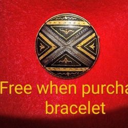 Damascene Bracelet Gold Inlay Antique Spanish Design