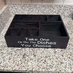 Wooden Utensils Caddy Holder
