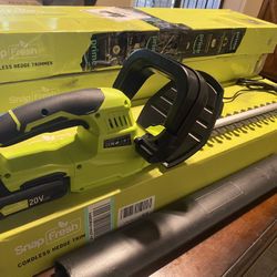 Cordless Hedger With Battery And 1 Hour Rapid Charger 