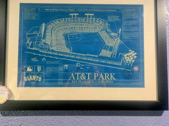 MLB Original Stadium Blueprint $100