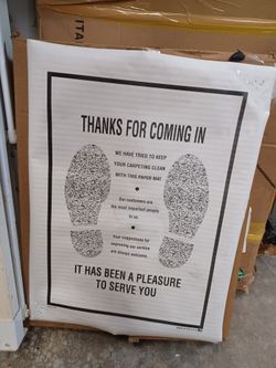 Carpet Paper Mat Cover