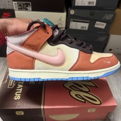 LIGHTLY USED Nike x Social Status Dunk Mid “Chocolate Milk” Size 11