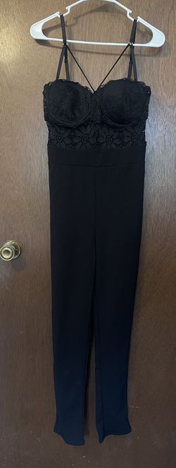 Black Lacey Jumpsuit