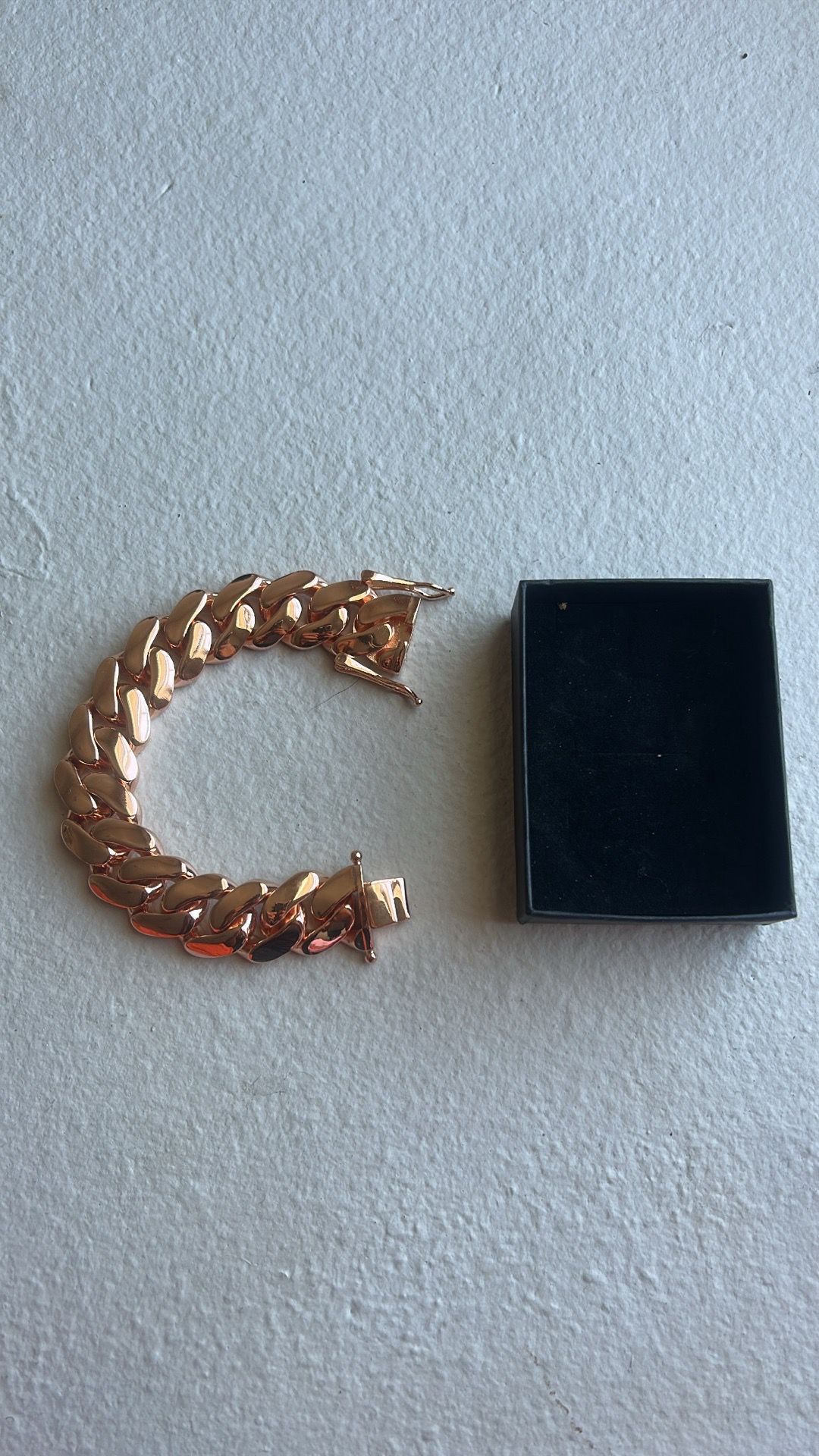 Rose Gold Cuban Bracelet