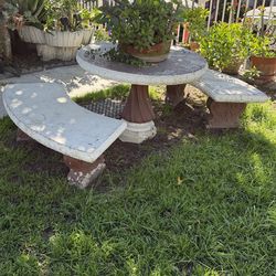 Outdoor Stone Table