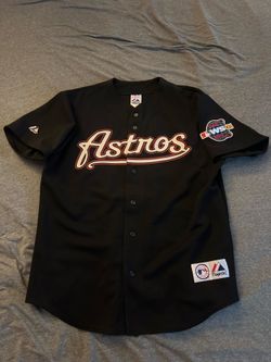 Houston Astros 2005 World Series Lance Berkman Majestic Autographed Jersey Adult Large MLB Rare