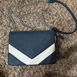 Blue And White Purse
