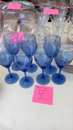 Blue wine Glasses