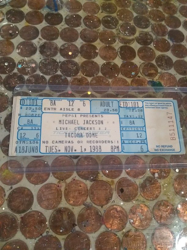 Unused 1988 Michael Jackson Bad Tour Tickets (3)