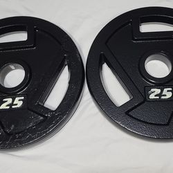 Olympic Weight Plate Set, Free Weights with 2-inch Hole Barbell Plates Barbell Weight Set for Strength Training