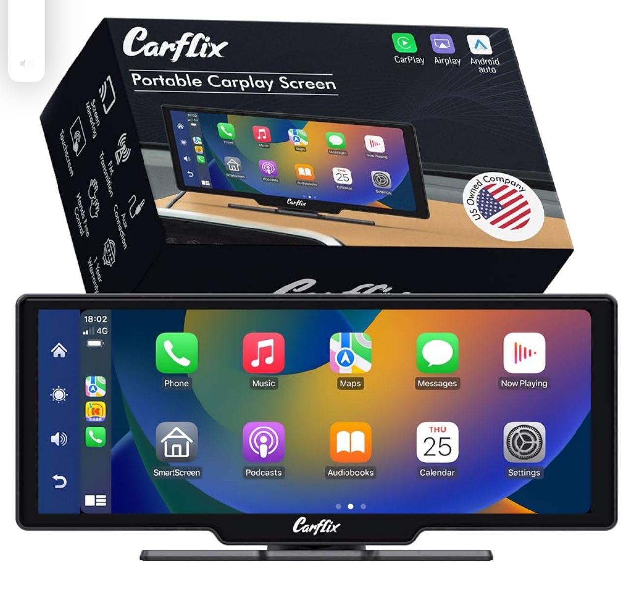 Wireless CarPlay Screen for Car - 10.26 Inch Car Play Screen & Stereo Compatible with An