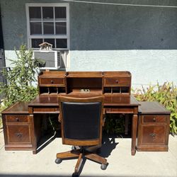 Antique Wood Office Desk