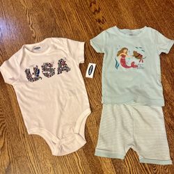 Old Navy baby girl 3 pc summer bundle NWT size 12-18 months 
