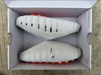 Nike Foam Slides White Orange